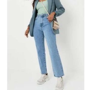 Missguided Lust High-rise Boyfriend Jeans 12 Short